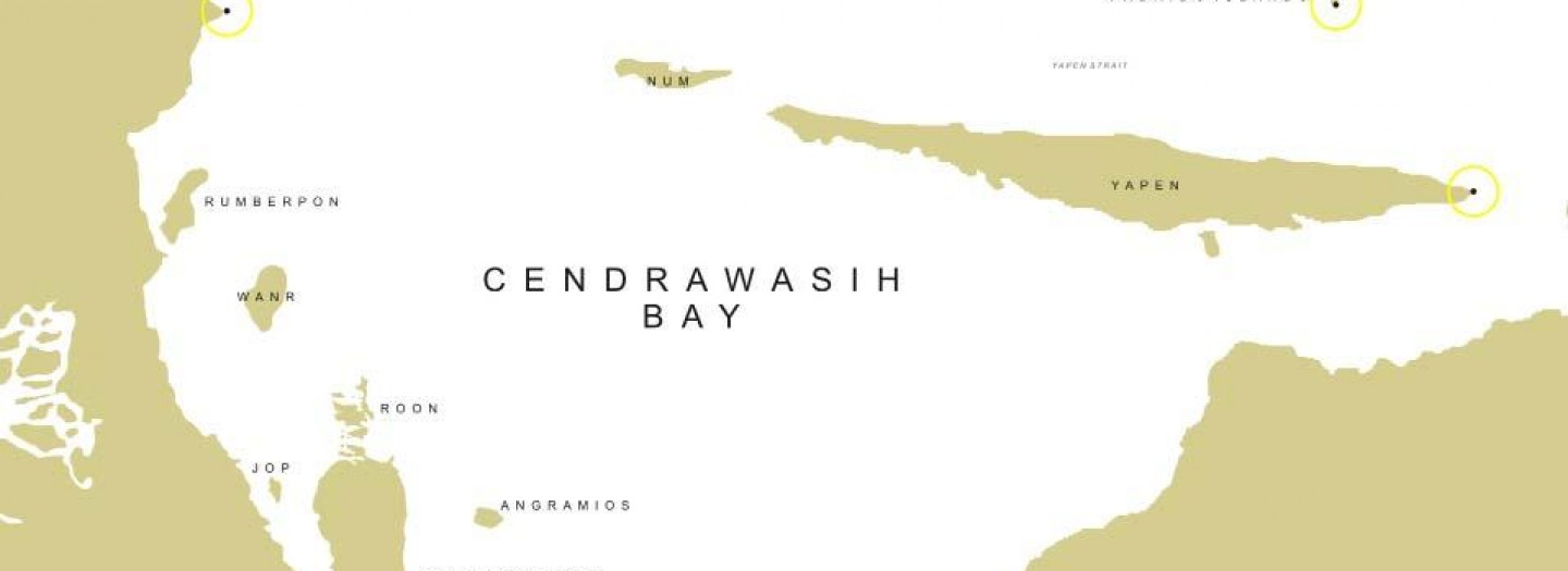 Cendrawasih Bay map